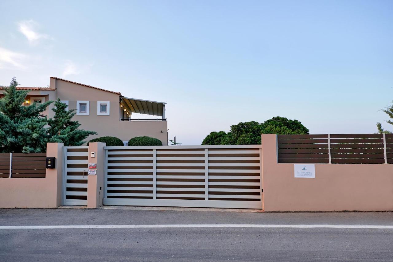 Four Seasons Private Villa - Seaview - Big Heated Pool - Gym - Sport Activities Goúves Eksteriør bilde