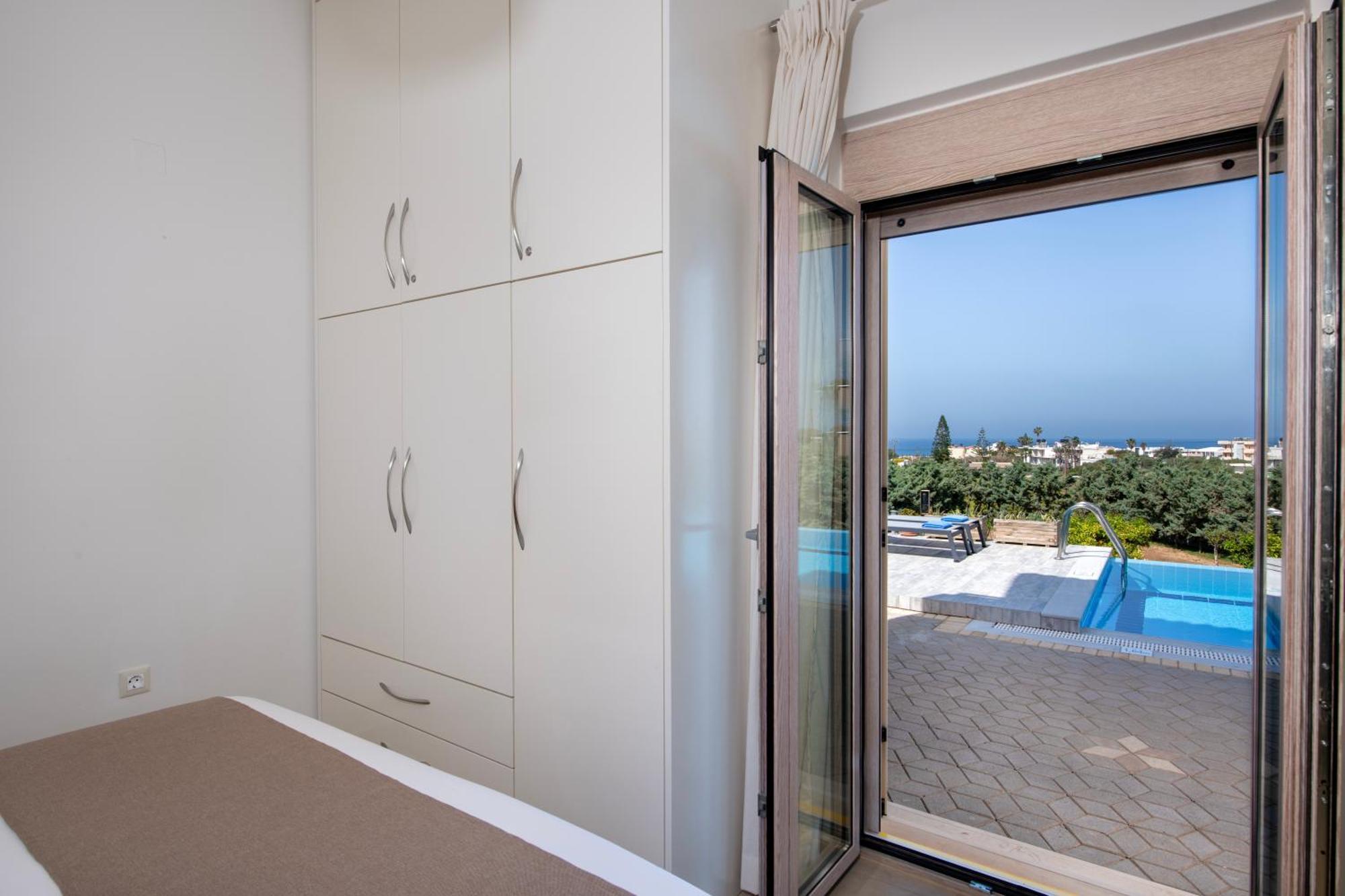 Four Seasons Private Villa - Seaview - Big Heated Pool - Gym - Sport Activities Goúves Eksteriør bilde