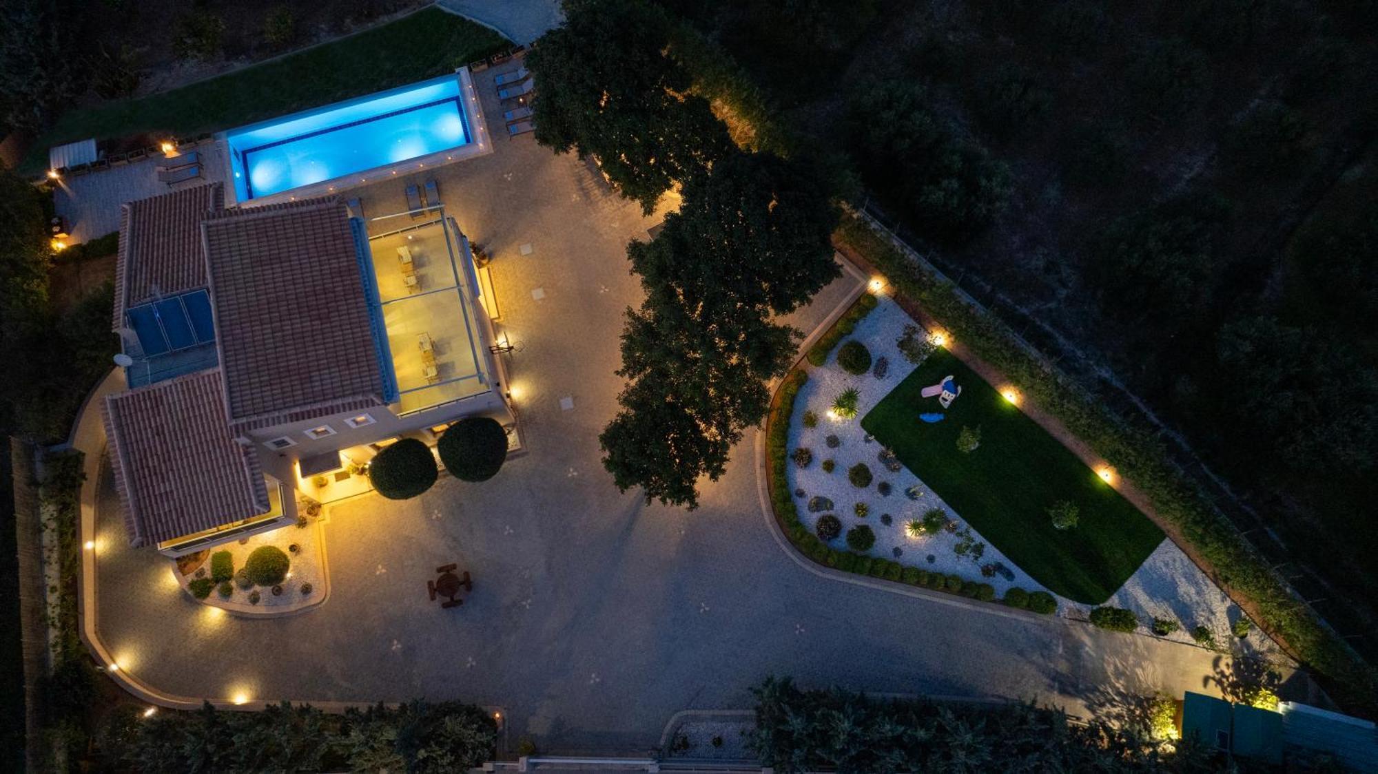 Four Seasons Private Villa - Seaview - Big Heated Pool - Gym - Sport Activities Goúves Eksteriør bilde